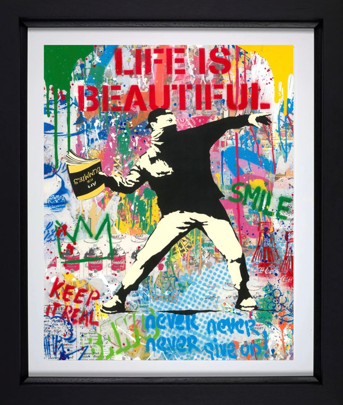 Mr.Brainwash ポスター　Banksy 額装付き Mr. Brainwash | Banksy Thrower (2022) | Artsy