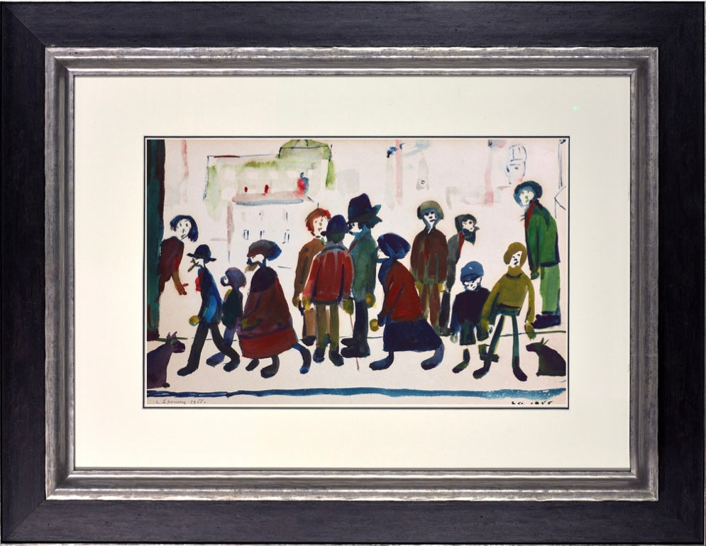People Standing About | L.S. Lowry – Clarendon Fine Art