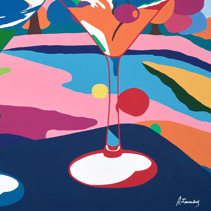 Cocktails And Mountain Views II