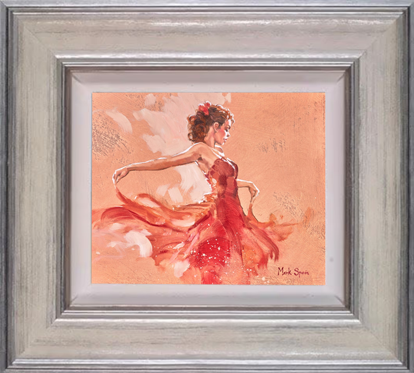 Red Flamenco Dress Held