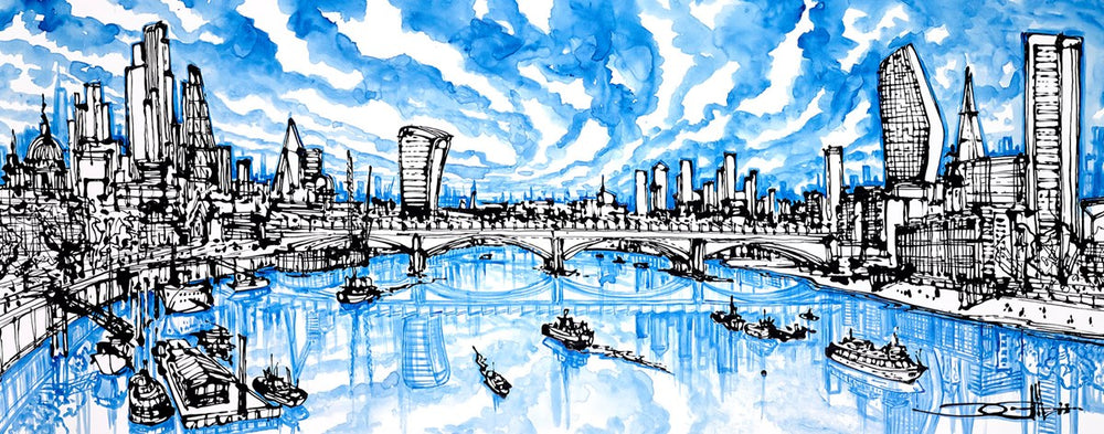 From Waterloo to Black Friars, London