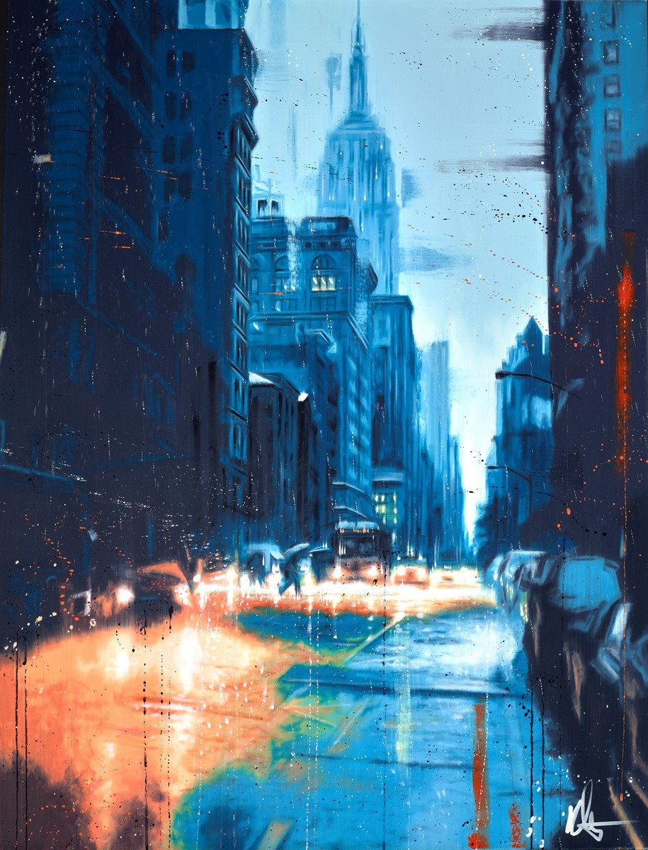 Empire State in Rain