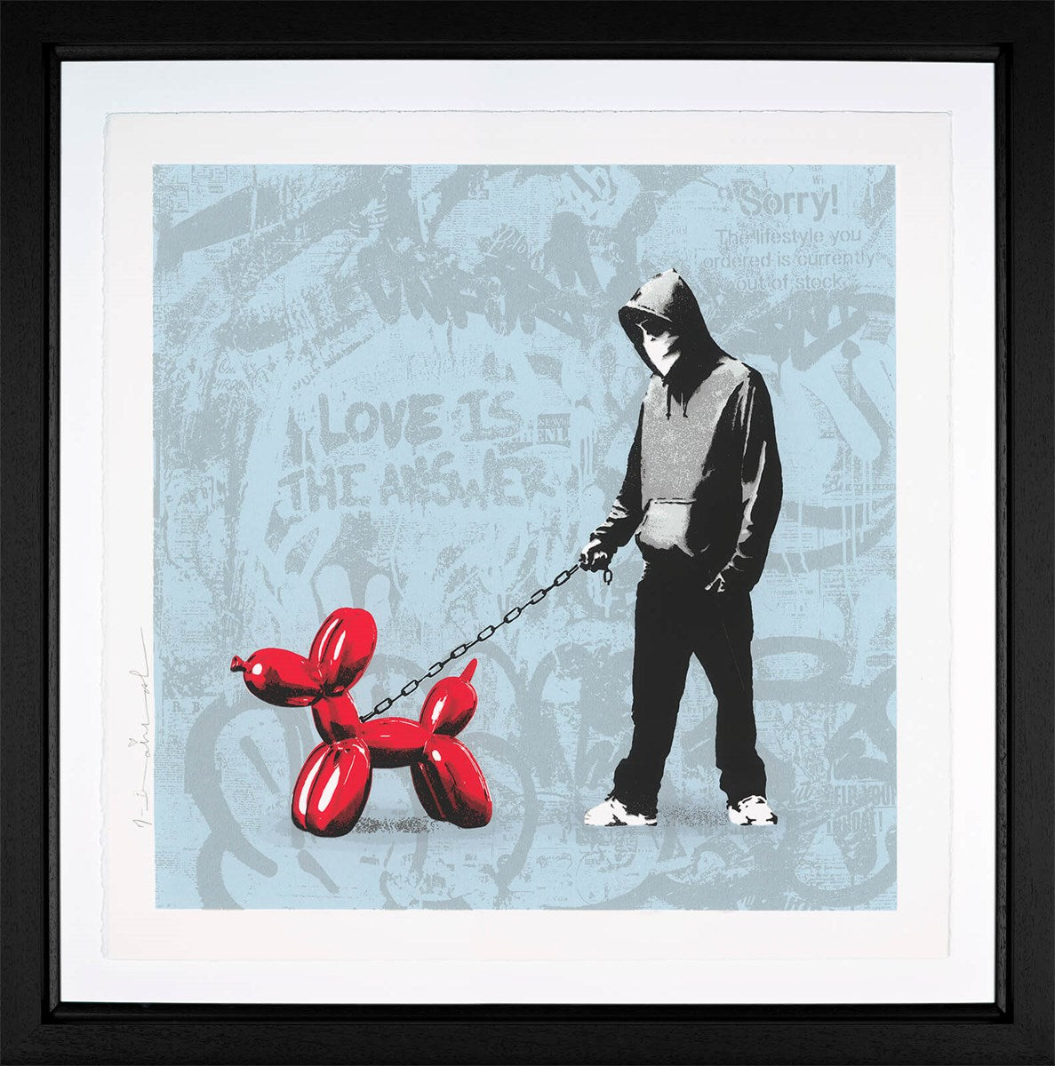 Banksy Dog Walker | Mr. Brainwash - Clarendon Fine Art