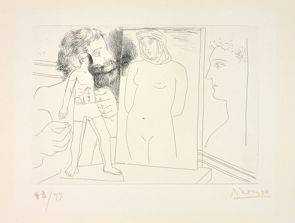 Sculpteur Avec Sculpture Et D’autres Oeuvres