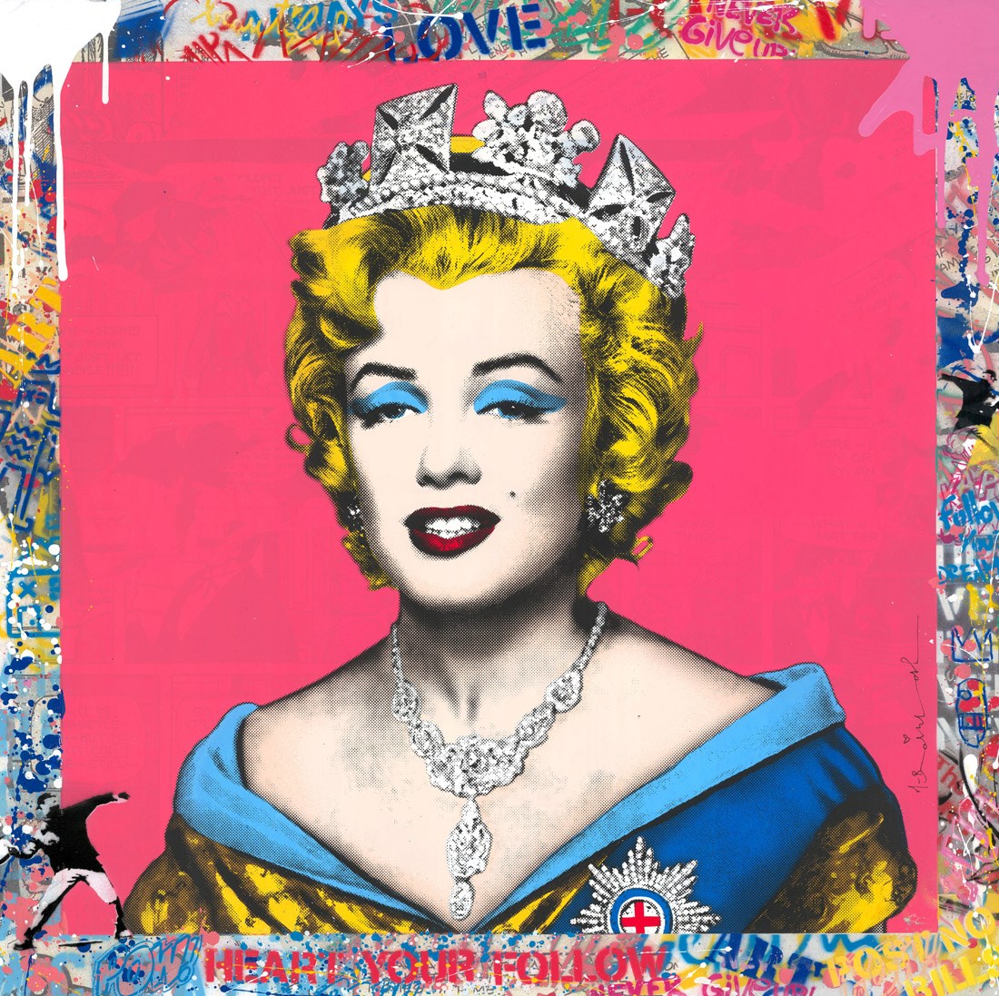 Queen Marilyn - Pink ^^^ | Mr. Brainwash – Clarendon Fine Art