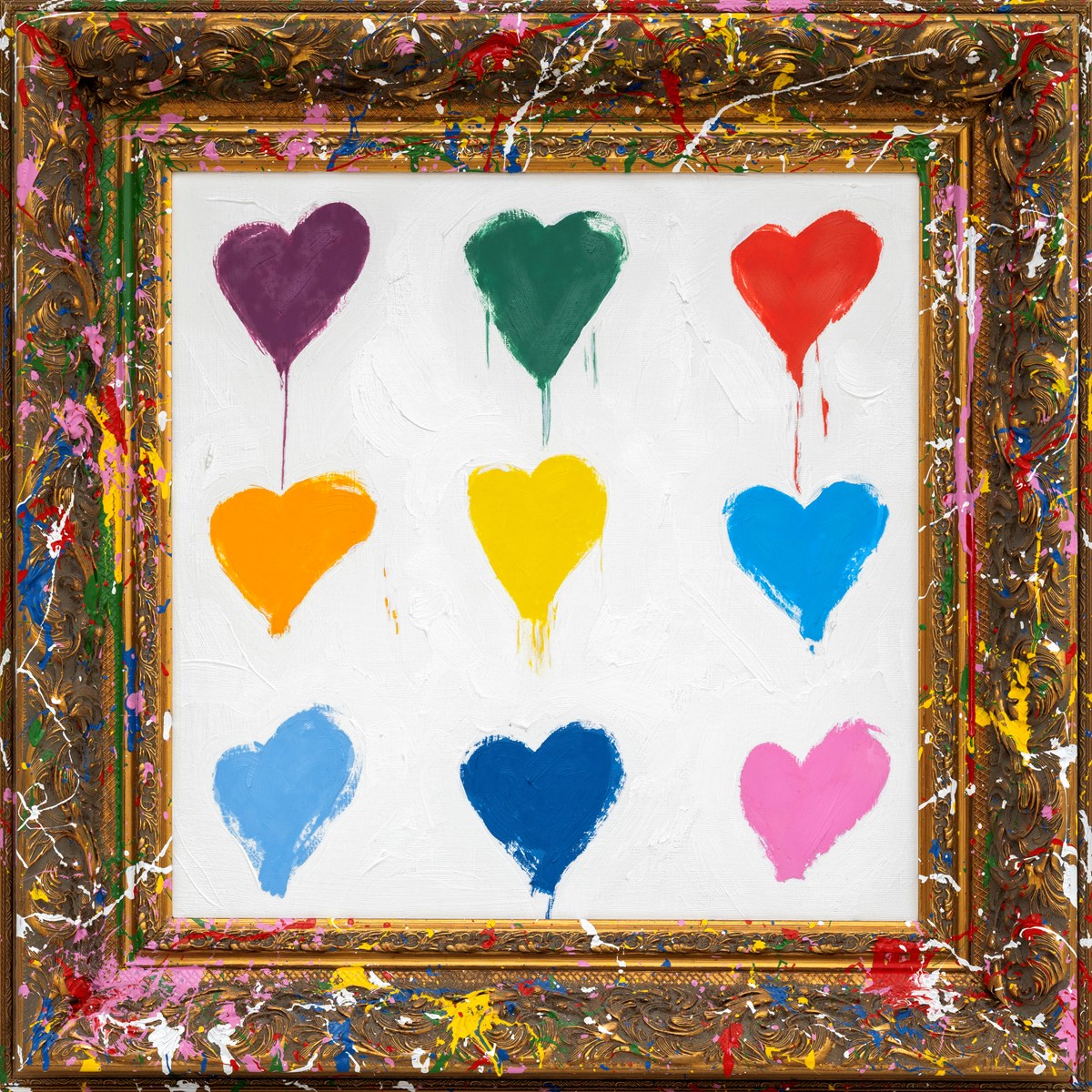2024年100人100点絵画入賞 Piero Hearts レディー All You Need Is He(Art) | Mr. Brainwash – Clarendon Fine Art