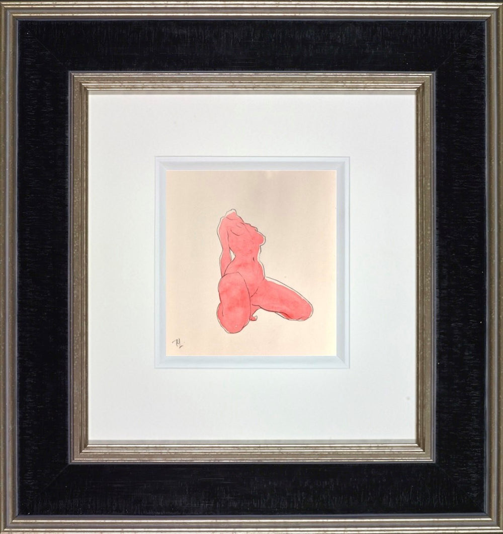 Red wash I (Framed)
