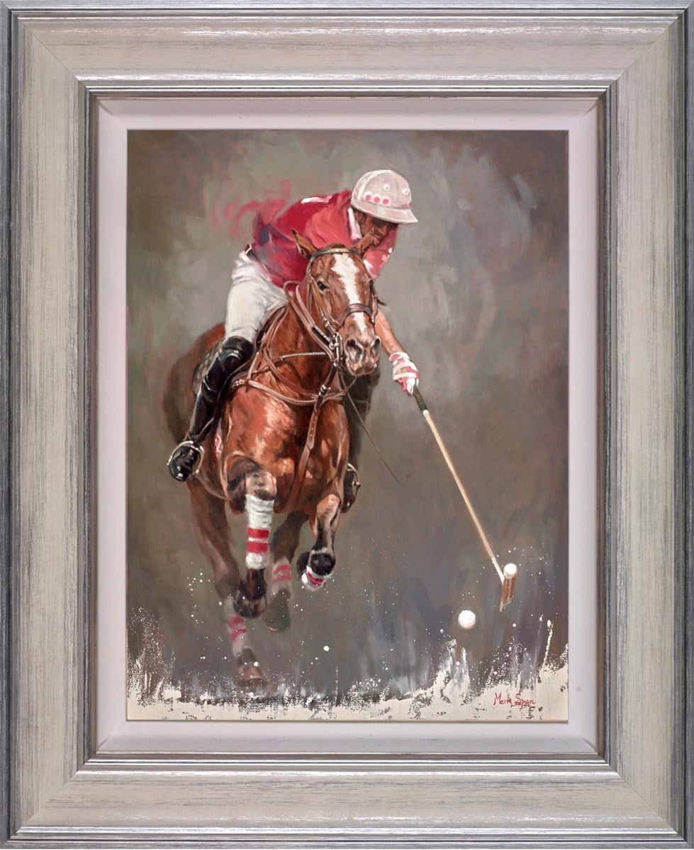Polo with Red Top (Framed)