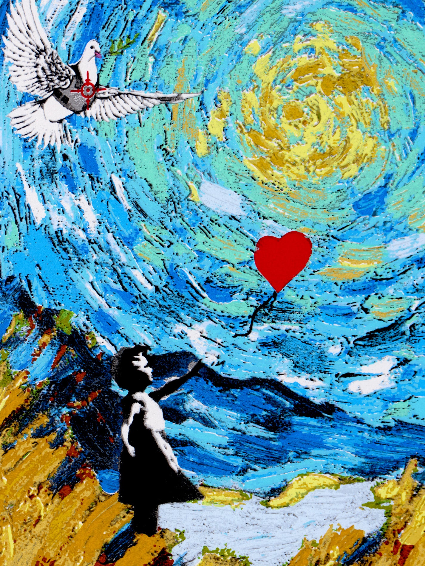 Fueled By Starry Nights | Mr. Brainwash – Clarendon Fine Art