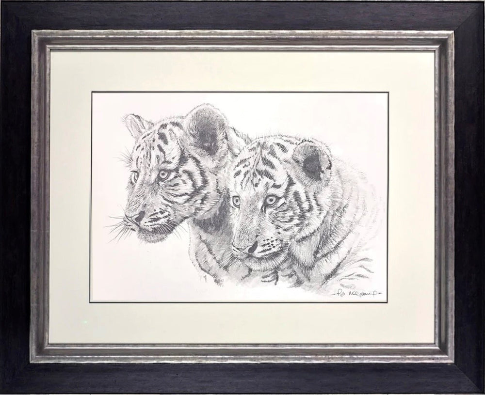 Two White Tiger Cubs