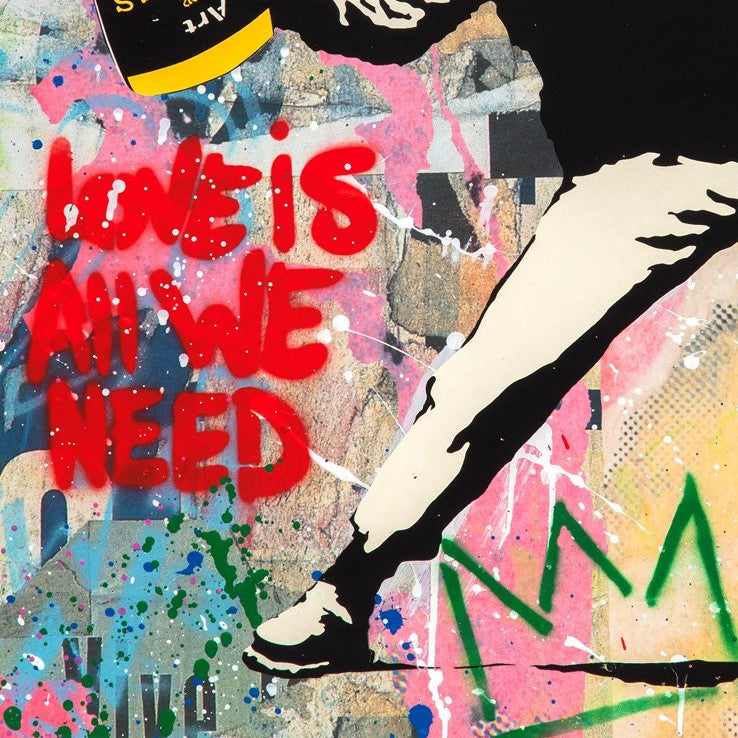 Banksy Thrower | Mr. Brainwash – Clarendon Fine Art