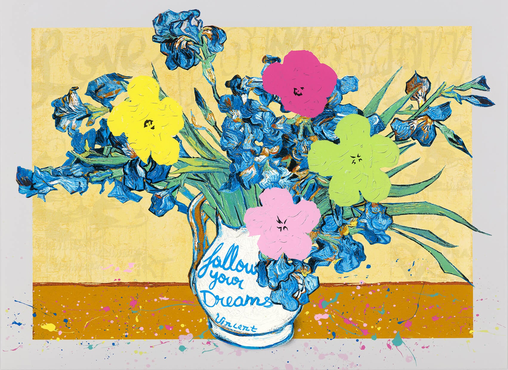 Irises Rewritten | Mr. Brainwash – Clarendon Fine Art