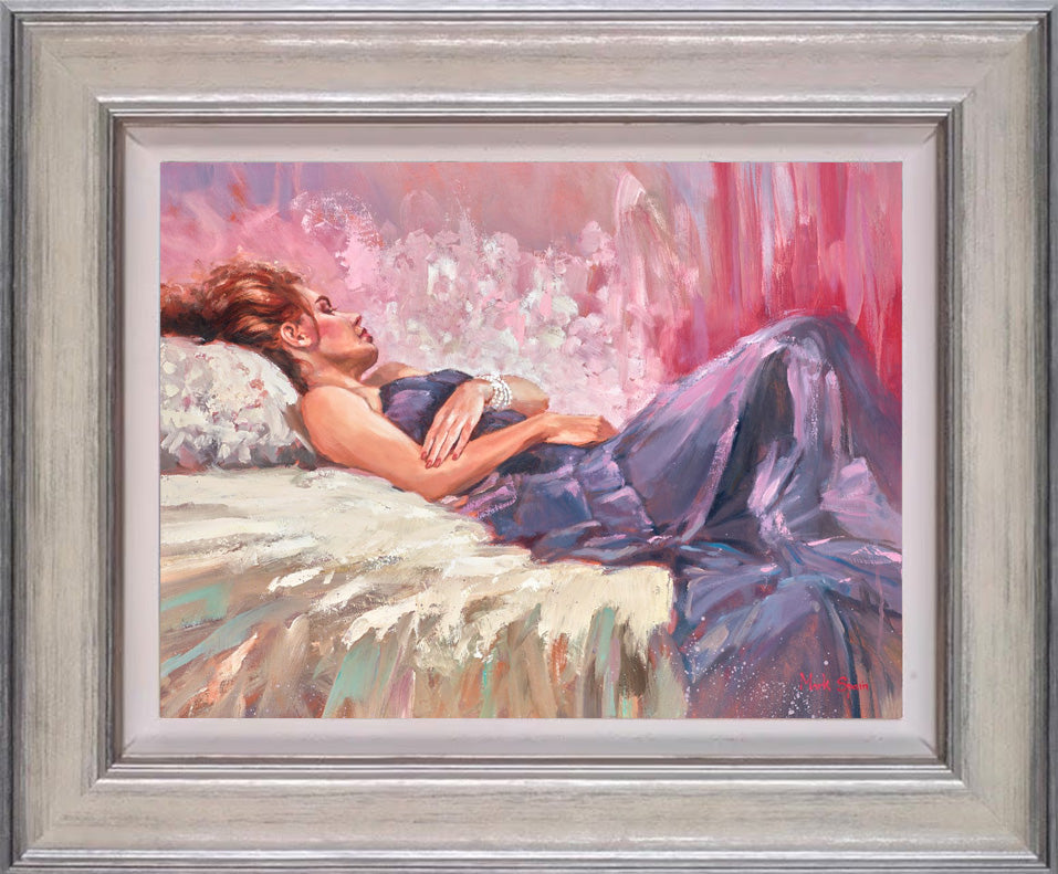 Reclining Purple Dress