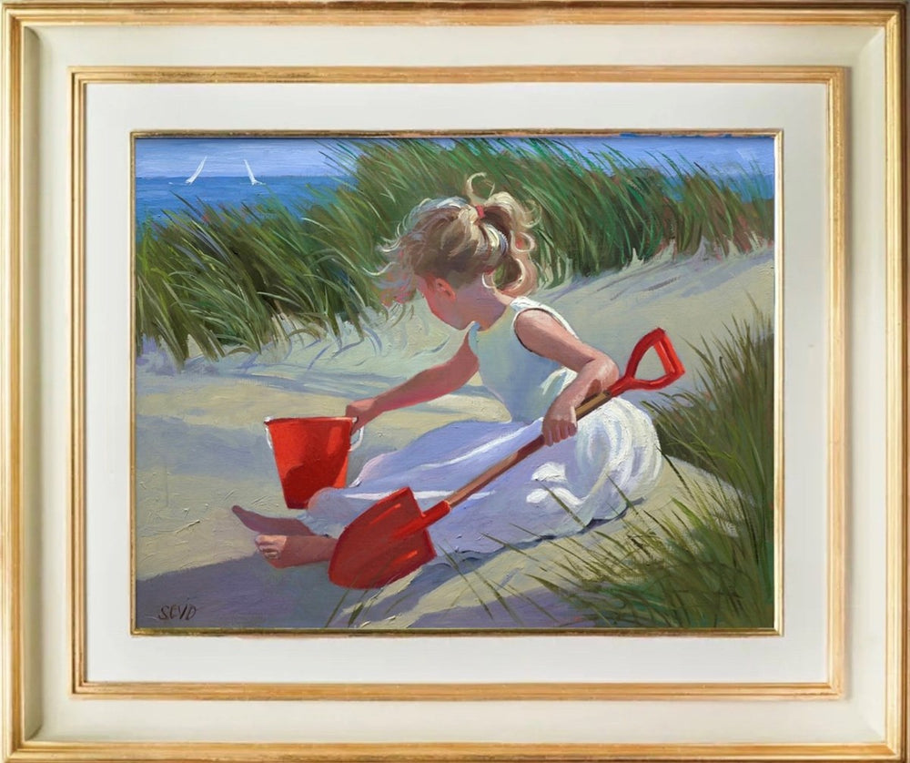 Playing Amongst the Dunes (Framed)