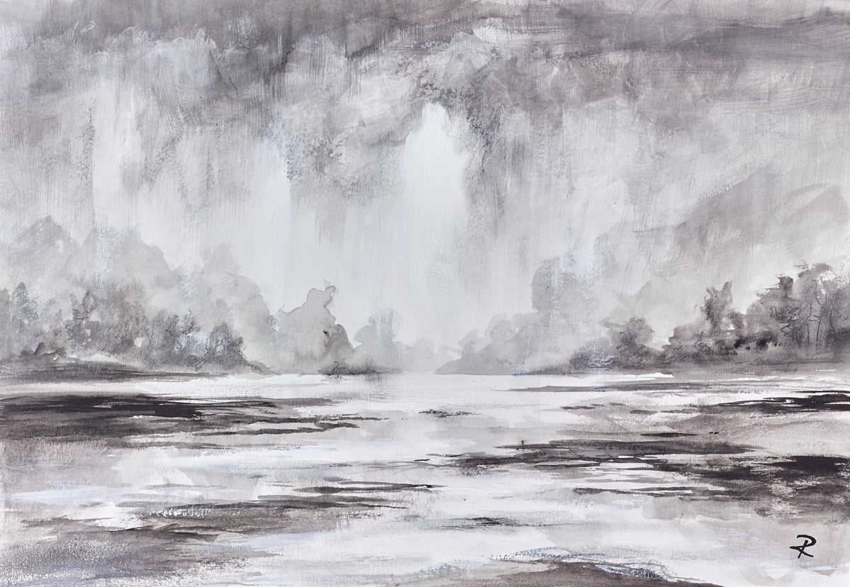 Mist On The River (Study) | Chris and Steve Rocks – Clarendon Fine Art