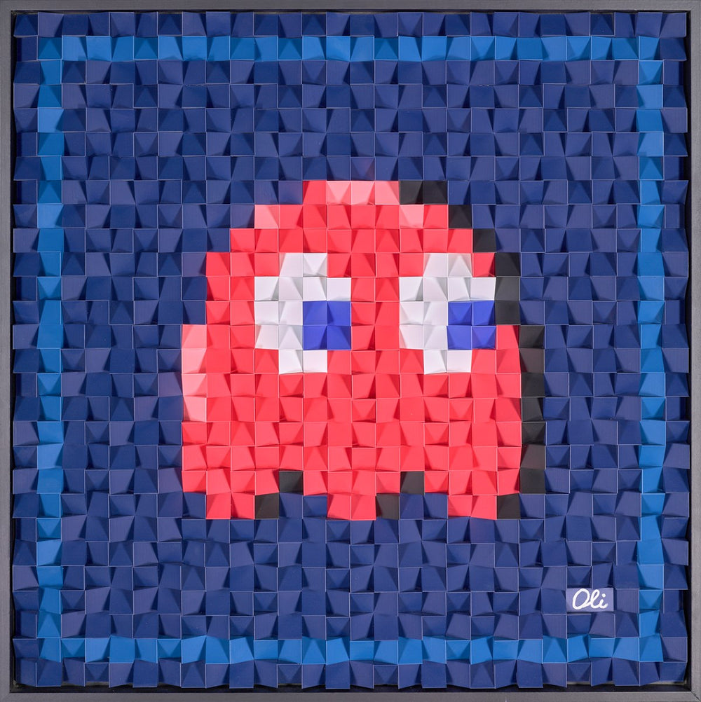 Pacman Ghost - Red | Oli Arshinov – Clarendon Fine Art