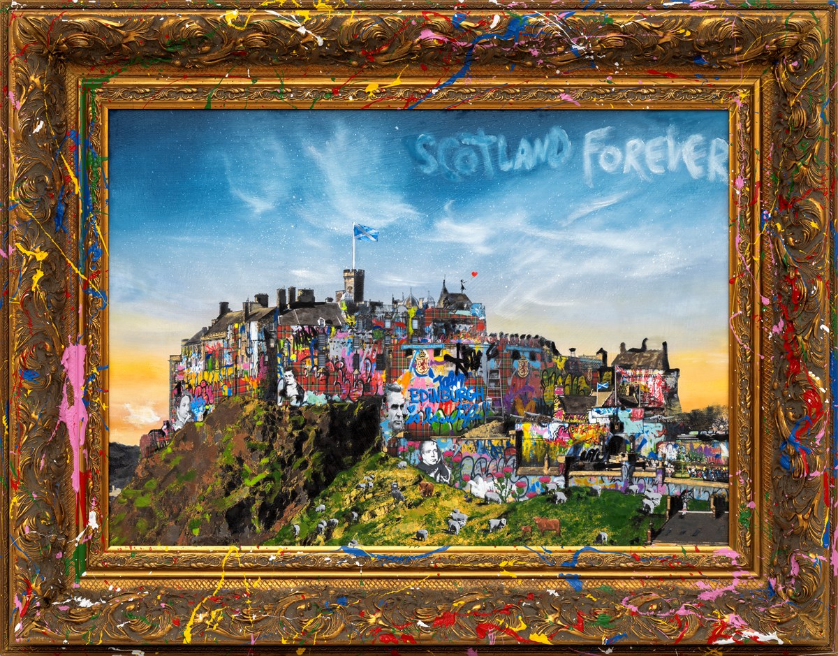 英国Bernard Allfree 花盛　絵画 Scotland Forever | Mr. Brainwash – Clarendon Fine Art