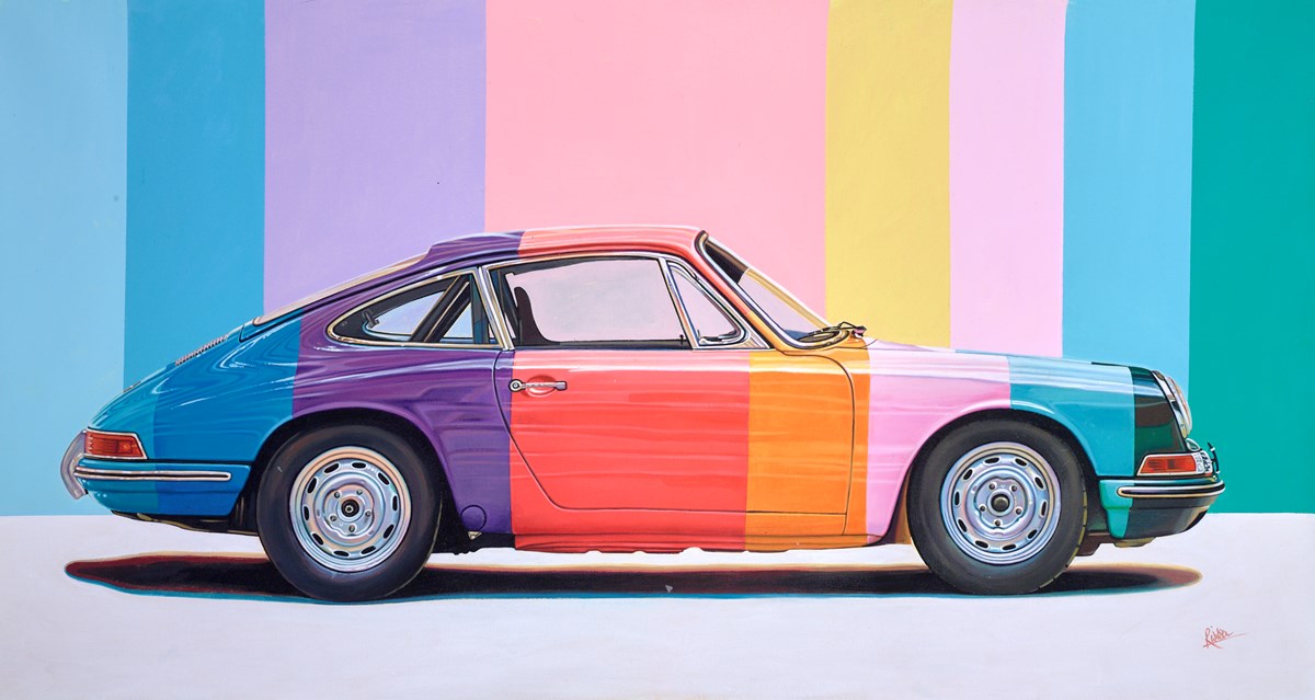 Paul Smith Striped Porsche 911 | Roz Wilson – Clarendon Fine Art