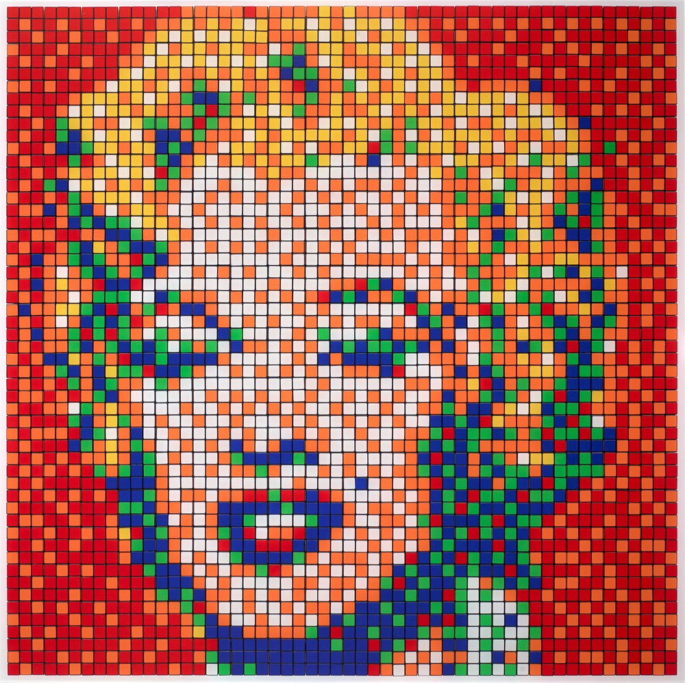 Rubik Shot Red Marilyn by Invader, 2023 | Giclée Print Rubik Shot Red Marilyn by Invader, 2023 | Giclée Print