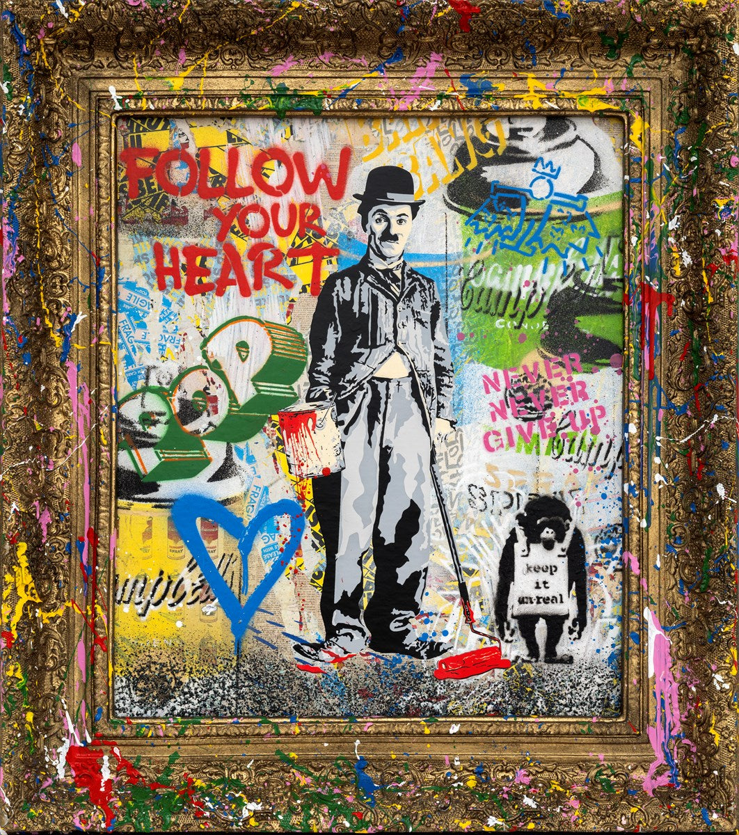 絵画 Mirror_Oil No.4 Chaplin | Mr. Brainwash – Clarendon Fine Art