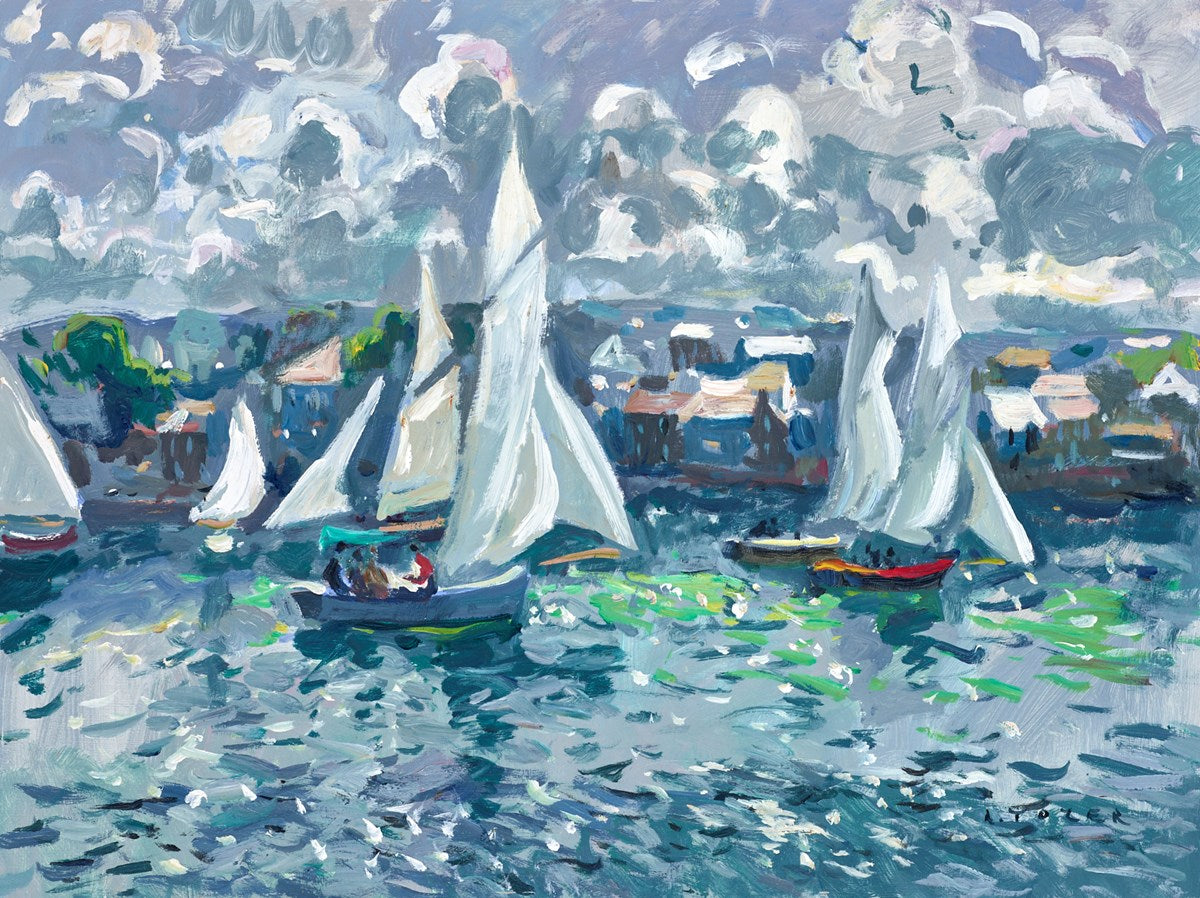 Sailing (Falmouth Harbour) | Andrew Tozer – Clarendon Fine Art