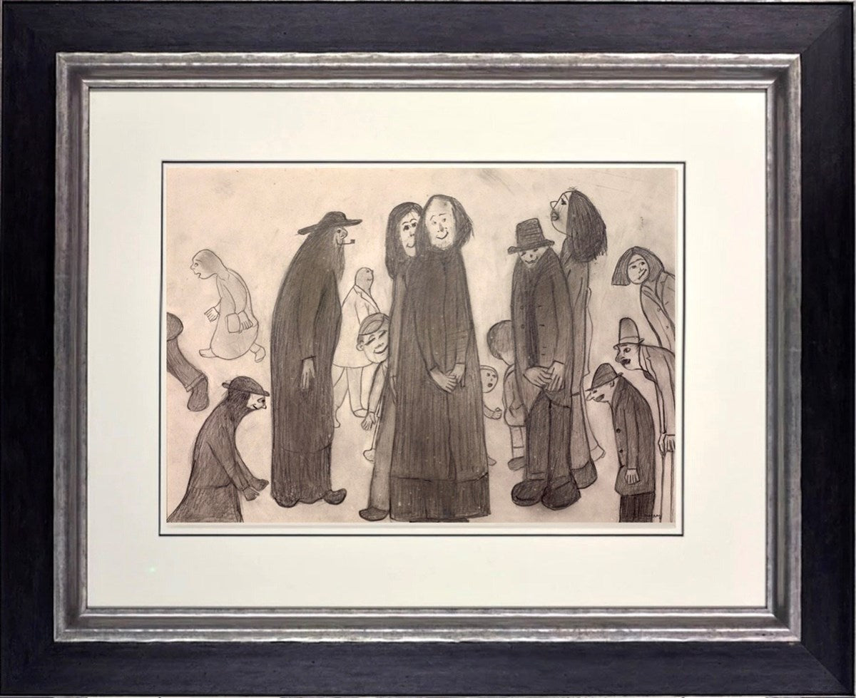 Group of Figures Young and Old, 1970 (Framed)