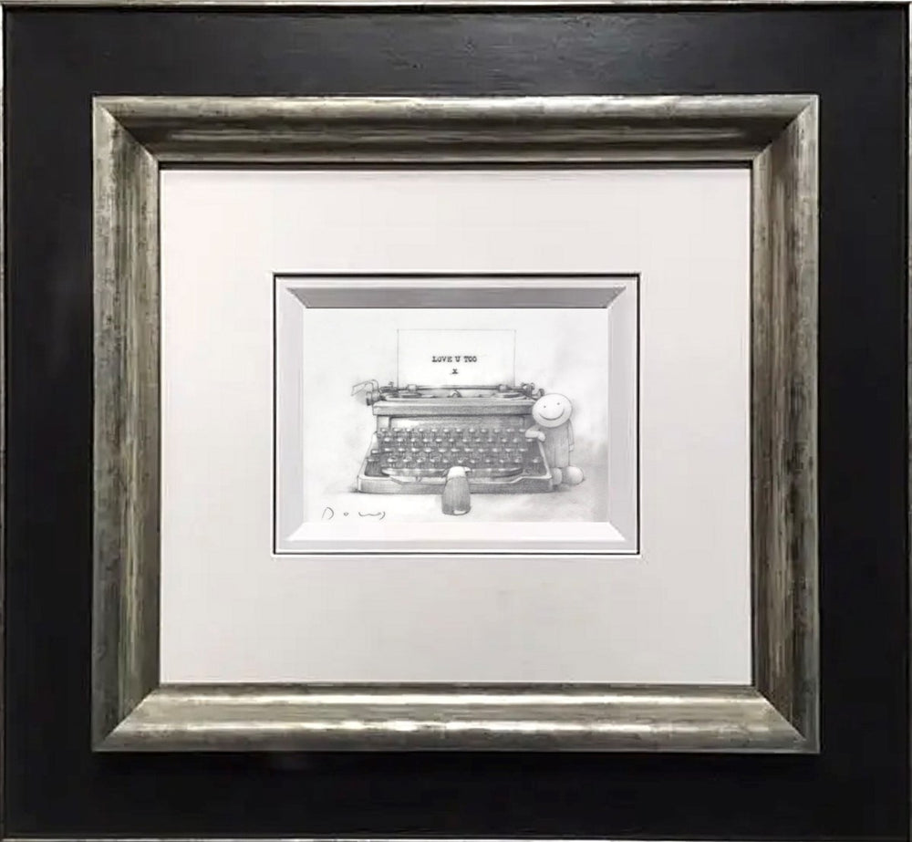 Love You Too, Typewriter (Sketch) (Framed)