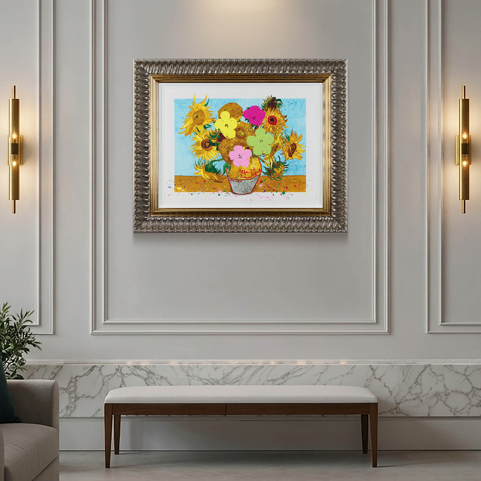 Sunflowers Reimagined | Mr. Brainwash – Clarendon Fine Art