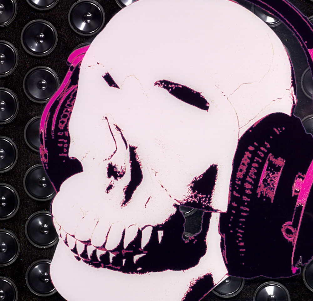 Music Lover-Double Skulls (White) | Maxim – Clarendon Fine Art