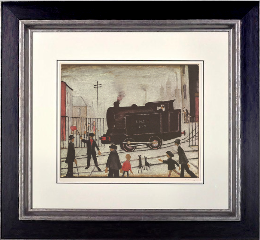 Level Crossing With Train | L.S. Lowry - Clarendon Fine Art