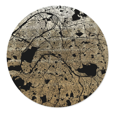 Mappa Mundi Paris (Black on Gold)