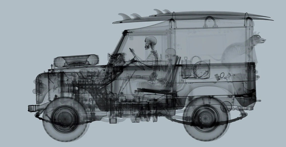 1972 Land Rover Surfer Mid Grey (Framed)