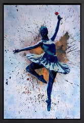 Ballerina Rose (Light Blue) (Framed)