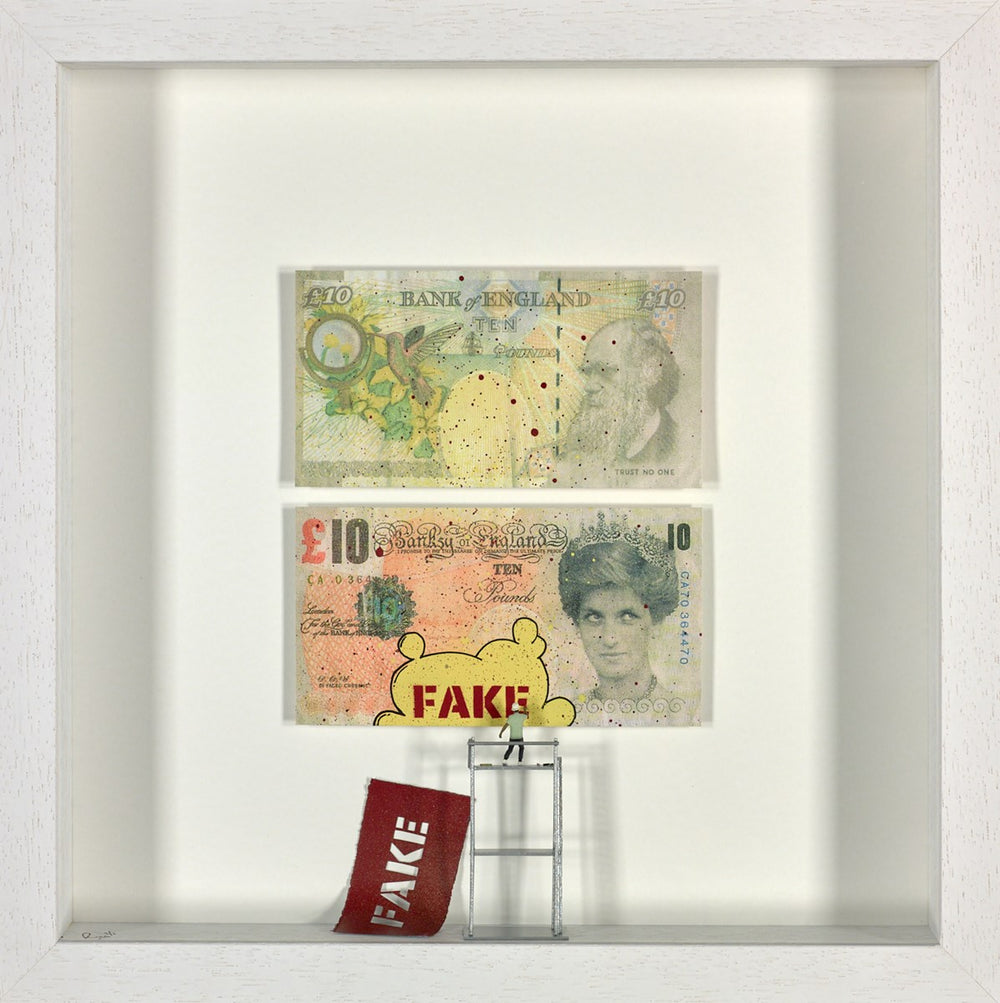 Di - Faked Tenner (red and Yellow)