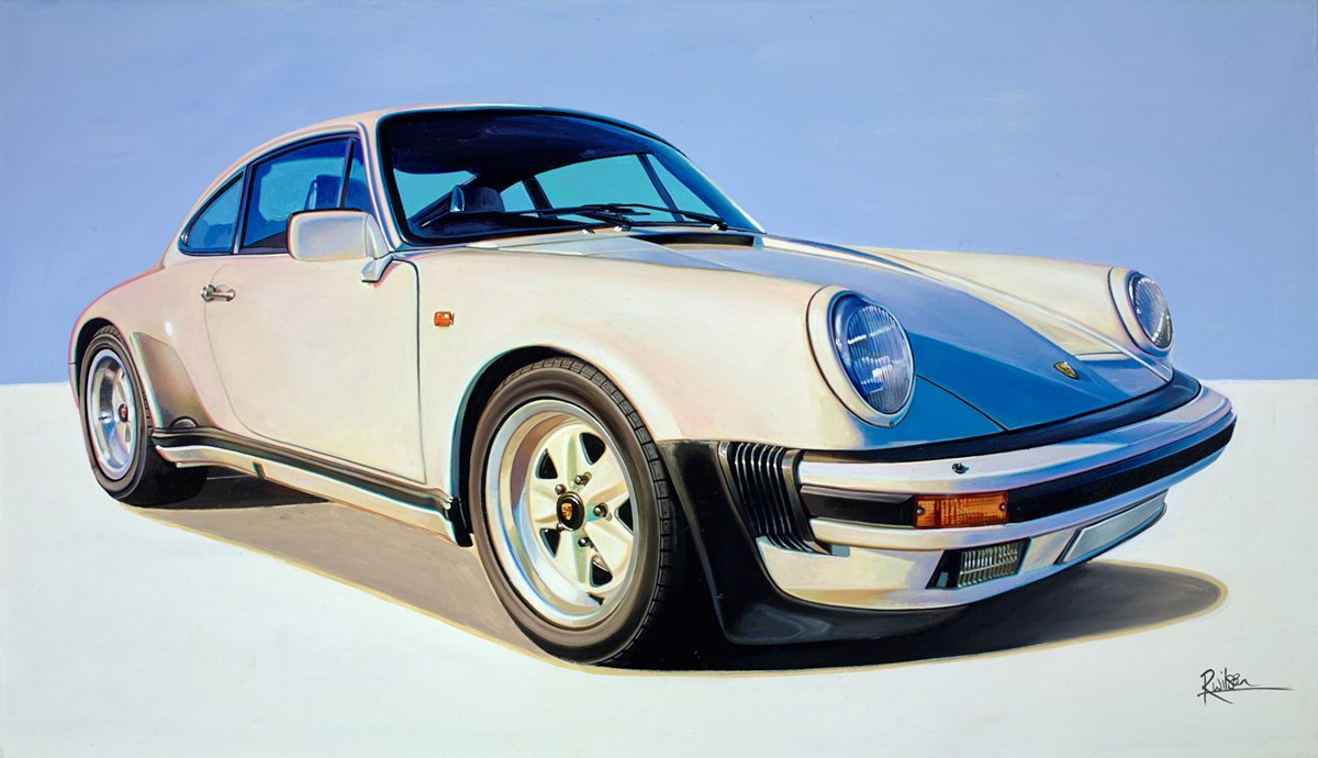 尾崎オマージュ【Cawian 2001年　絵画】 1978 Porche 911 Turbo | Roz Wilson – Clarendon Fine Art