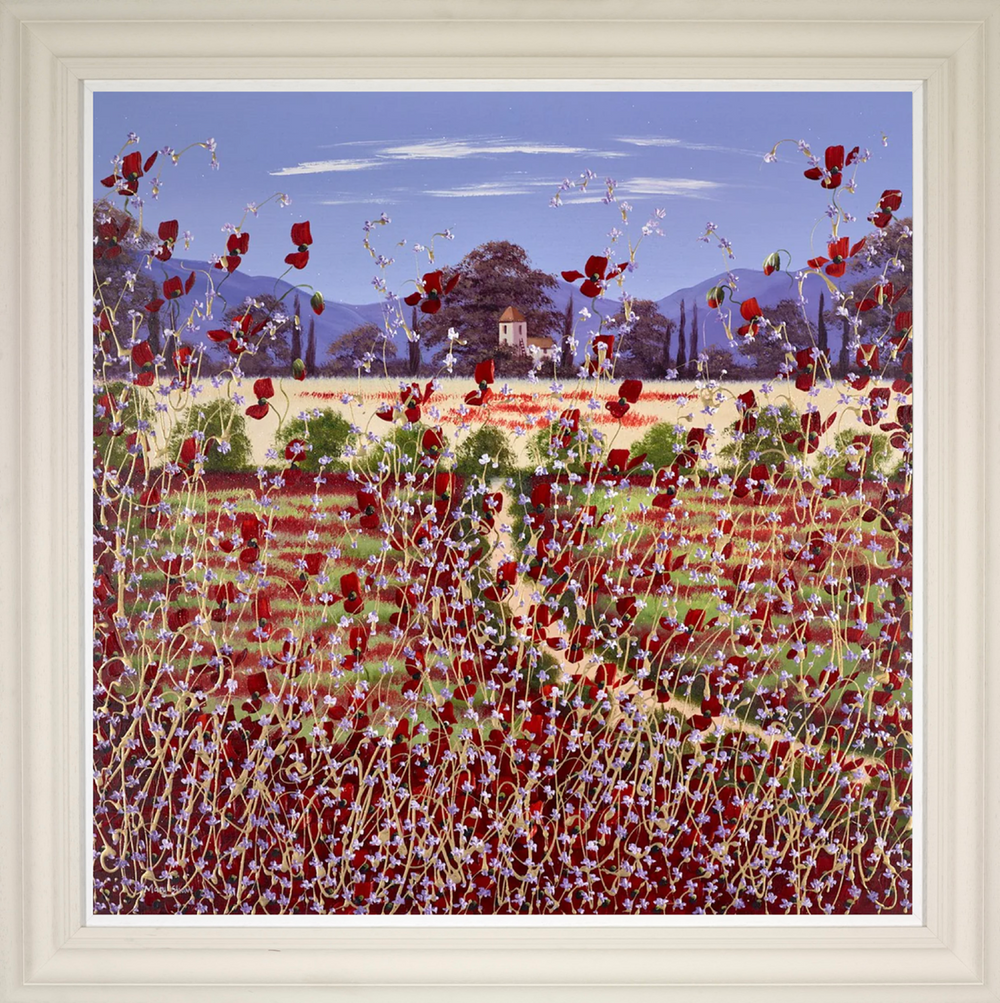 Poppies Near Home III (Framed)