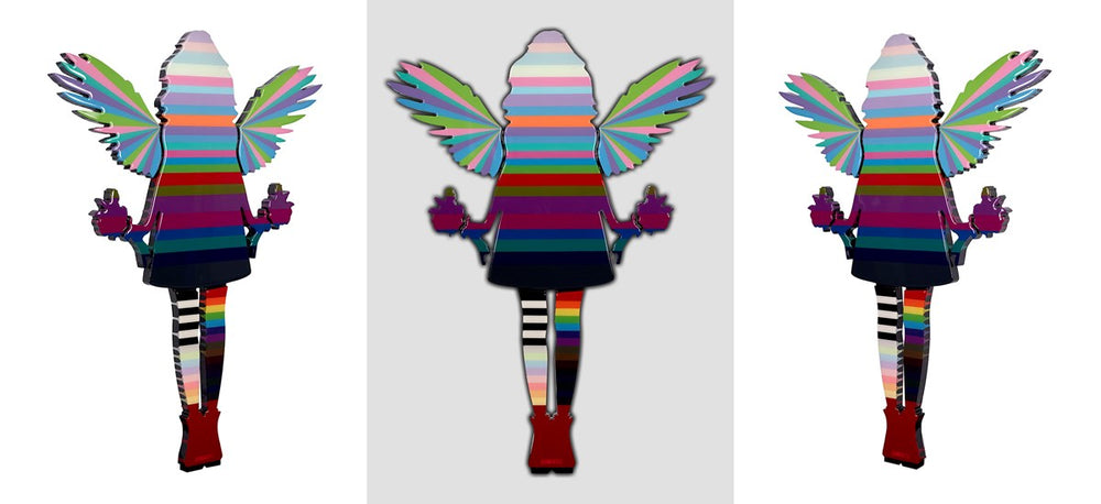 Angel Cake - Floral Striped